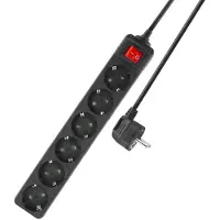 ACT PDU AC2465, 3m, Schakelaar, 6x Type F