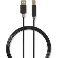 Nedis USB-Kabel | USB-A Male | USB-B Male | 480 Mbps | 3 m | 1 stuks - CCBW60100AT30 CCBW60100AT30
