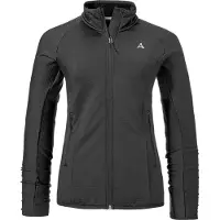 Schöffel Functionele fleece jas 'Style Cascata' zwart / wit