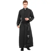 Boland Verkleedpak Holy Priest Heren Zwart Maat 50/52