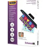 Fellowes lamineerhoezen A3 - zelfklevende achterkant - 80 micron - 100 stuks