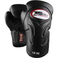 Twins BGVL 6 Bokshandschoenen – Echt Leer – Muay Thai & Kickboksen – Zwart – 16 oz