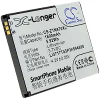 123accu ZTE Li3717T43P3h494650 / Li3717T43P3h594650 accu (1600 mAh, huismerk)