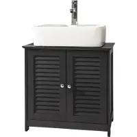 SoBuy Meuble sous Lavabo Gris 60x35x58 cm