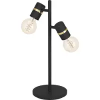 Eglo Lurone Tafellamp - E27 - 50 cm - Zwart/Goud