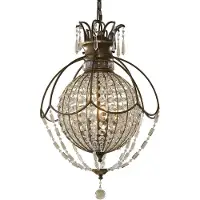 FEISS LED Kroonluchter | 3X E14 Max 60W | Dimbaar | Oxidized Bronze/British Bronze