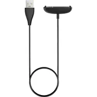 Bandz smartwatch oplader geschikt voor Fitbit Inspire 2 / Fitbit Ace 3 - USB-A oplader - Magnetische oplader - 100cm oplaadkabel met USB-A aansluiting (zwart)