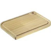 Westmark Snijplank – houten snijplank met sapgroef voor het gemakkelijk snijden van voedsel – bamboe, 33 x 23cm