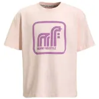 Me & My Monkey oversized T-shirt met printopdruk roze Meisjes Katoen Ronde hals - maat 110/116