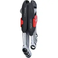Ks Tools 503.5950 5035950 Steek-ringratelsleutel Sleutelbreedte (metrisch) 8 - 19 mm