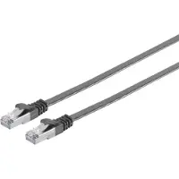 Shiverpeaks UFTP CAT7 platte netwerkkabel | PVC | zwart | 2 meter