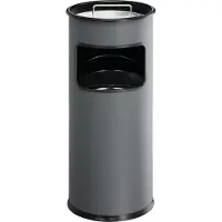 Durable Combi-asbak | d.260xH620mm antraciet | staalplaat | 1 stuk - 333058 333058