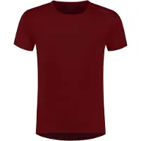 Rogelli Promo Hardloopshirt Heren - Korte Mouwen - Bordeaux - 3XL