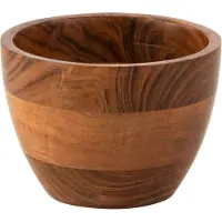 J-Line Kom kota acacia hout donker naturel medium