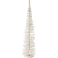 J-Line Kerstboom decoratief glitter plastiek wit large