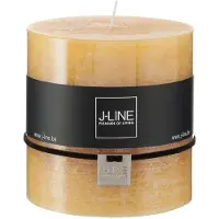 J-Line Cilinderkaars oker -64u