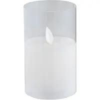 Jline Ledlamp blinkend glas transparant small