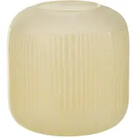 J-Line Vaas strepen glas licht geel small