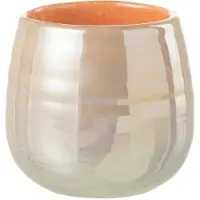 J-Line Vaas juliette glas oranje/roze small