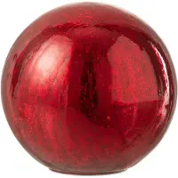 J-Line Bal led glas rood large