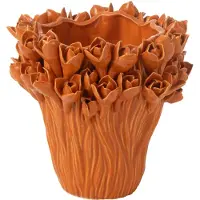 J-Line Vaas ambrosia keramiek oranje small
