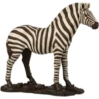 J-Line Zebra Poly Wit Zwart Large