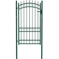 vidaXL Hekpoort EMMEN met stalen pinnen 103x134,5 cm groen