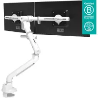 Dataflex Viewgo pro monitorhouder voor 2 monitoren (48.640), wit (Tabel, 39.40"), Monitorsteun, Wit