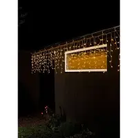 Konstsmide Lichtgordijn ijsregen Buiten 24 V Energielabel: E (A - G) 400 LED Barnsteen