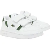 Lacoste T-Clip Set 224 sneakers wit/donkergroen Jongens/Meisjes Imitatieleer - maat 24