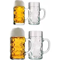 Stölzle Bierkrüge Isar 0,5l + 1l Set van 4