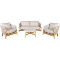 Ebuy24 Loungeset Terracina | touw beige 84.5x175x72 cm loungesets | NADUVI