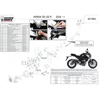 MIVV Gp Honda Cb 125 R 2018-20 H.074.lxbp Gehomologeerd Compleet Uitlaatsysteem