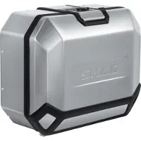 Shad Zijkoffer Terra Aluminium 36L ALUMINIUM 36L ZILVER RE. bruin