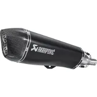 Akrapovic Scooter-Line uitlaatsysteem met EG-BE MP3 500LT 08- RVS ZWART