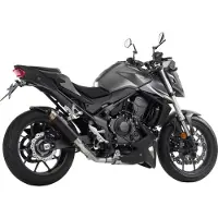 SHARK EXHAUST SRC 4 eloxed aluminium zwart