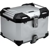 SW-Motech TRAX ADV topkoffer - Aluminium. 38 l. Zilver.