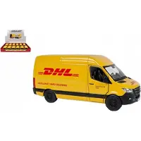 Hipo Bus Mercedes-benz Sprinter Dhl 12 Cm 1:36 Staal Geel
