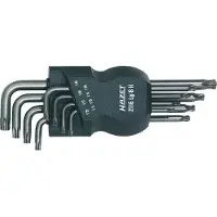 Hazet Set met haakse schroevendraaiers 2116LG/8H · Binnen-TORX-profiel · 8-delig · T9 · T10 · T15 · T20 · T25 · T27 · T30 · T40