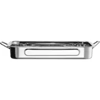Hendi Roestvrijstalen braadpan voor bakken in de oven 315x245x50mm - 508503