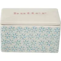 Bloomingville Botervloot aardewerk blauw Patrizia