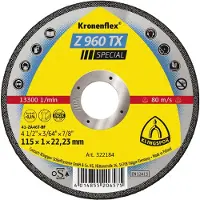 Klingspor Z 960 TX 322184 Doorslijpschijf recht 115 mm 25 stuk(s) Titanium, Staal (hooggelegeerd)