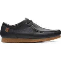 Clarks Shacre II Run Zwarte Leren Schoenen
