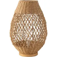 J-Line Lamp metaal getwist donker naturel large
