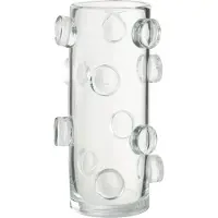 J-Line Vaas pebbles glas transparant large