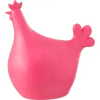 J-Line Haan buiten polyresin roze