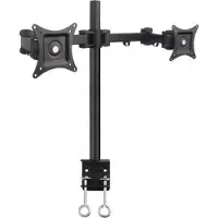 Techly ICA-LCD 482-D Dubbele Monitorstandaard 13-27” LCD 10kg Bureau Rotatie