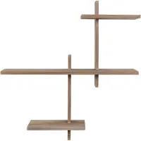 House Nordic Wandplank Gavi | hout naturel 53x56x15 cm wandrekken | NADUVI
