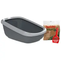 Peewee Startpakket Ecogranda Xxl Antraciet - Grijs 66,5 X 48,5 X 28 Cm