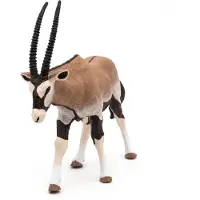 Papo Oryx-antilope, 3 jaar/leeftijd, Dierlijk koninkrijk, Bruin, Wit, PVC